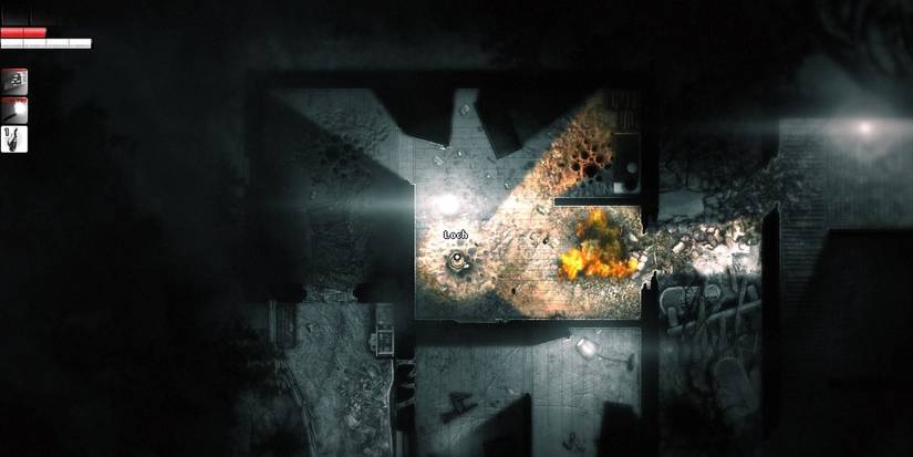 darkwood player in a house interacting with thnigs 