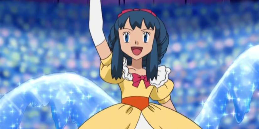 Dawn basking in the adoration of the audience and the judges as she completes her appeal successfully. 