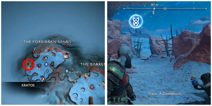 dawnbloom location in god of war ragnarok