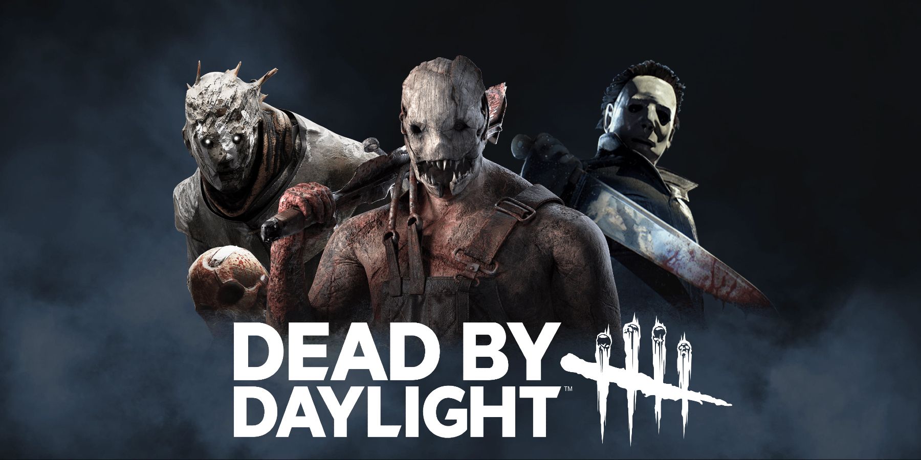 dead by daylight logo trapper wraith shape composite