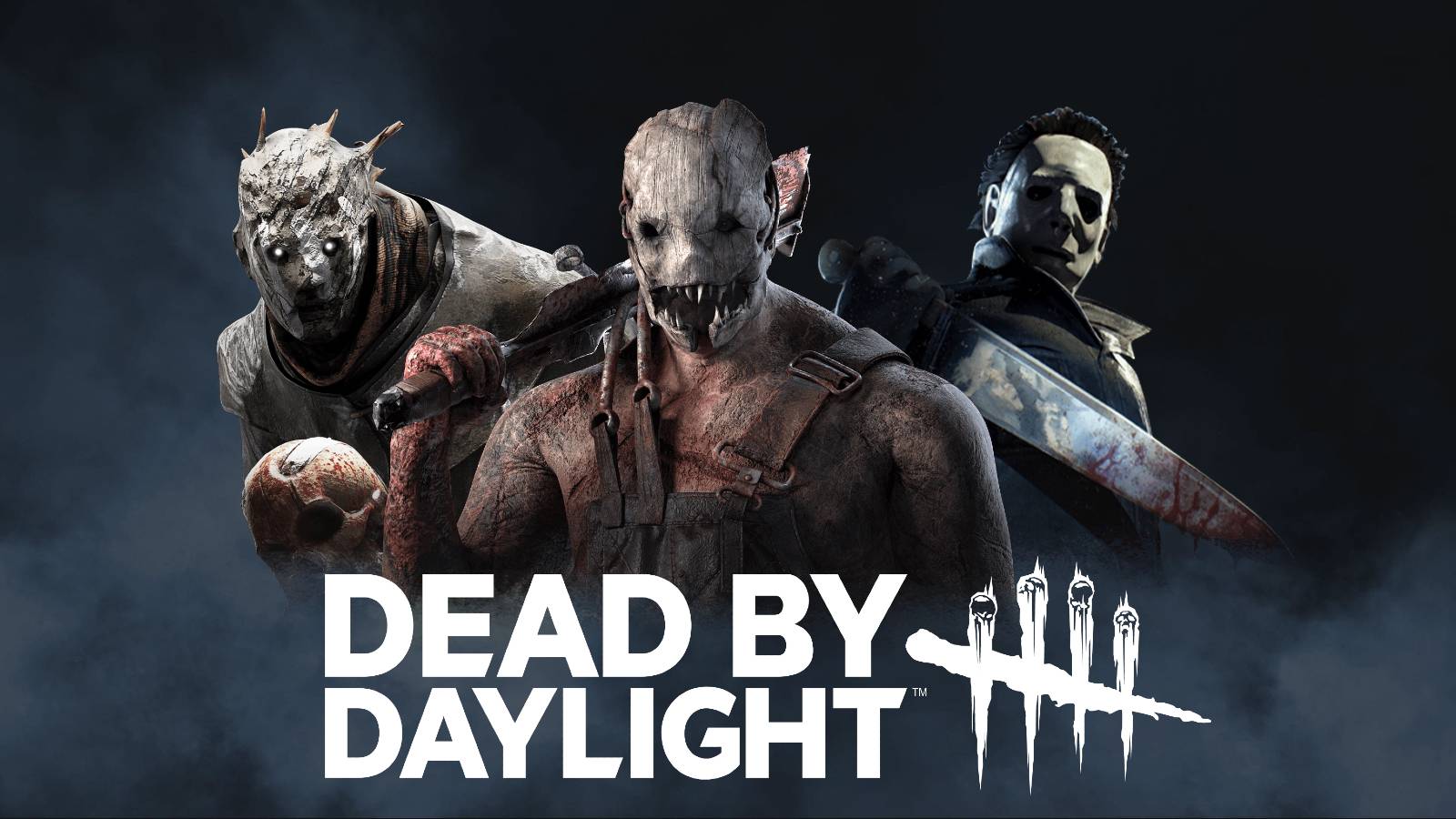 dead by daylight logo trapper wraith shape composite