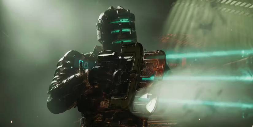 Isaac Clarke holding a Plasma Cutter