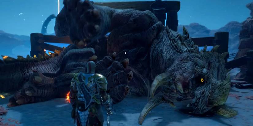 defeating the gravel belly in god of war raganarok