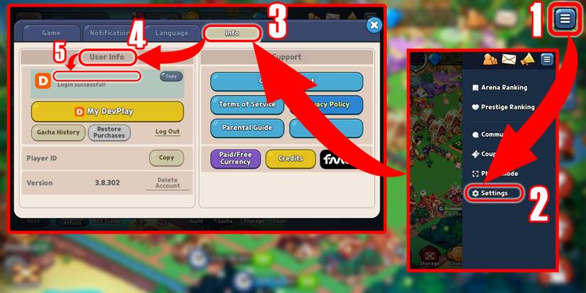 devplay account info in cookie run kingdom