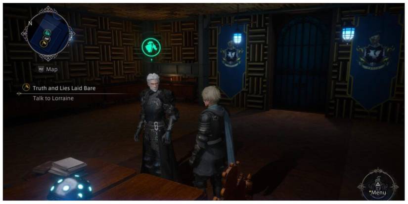 Zoruaq talking to Andrias in The DioField Chronicle