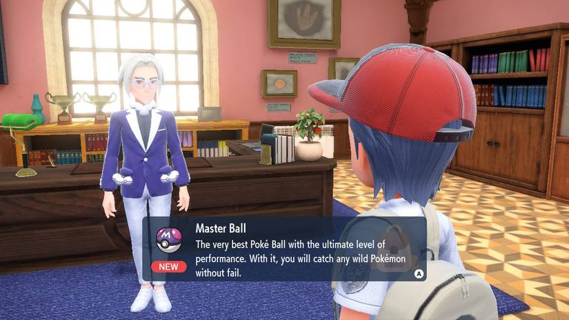 director clavell giving trainer master ball scarlet violet pokemon