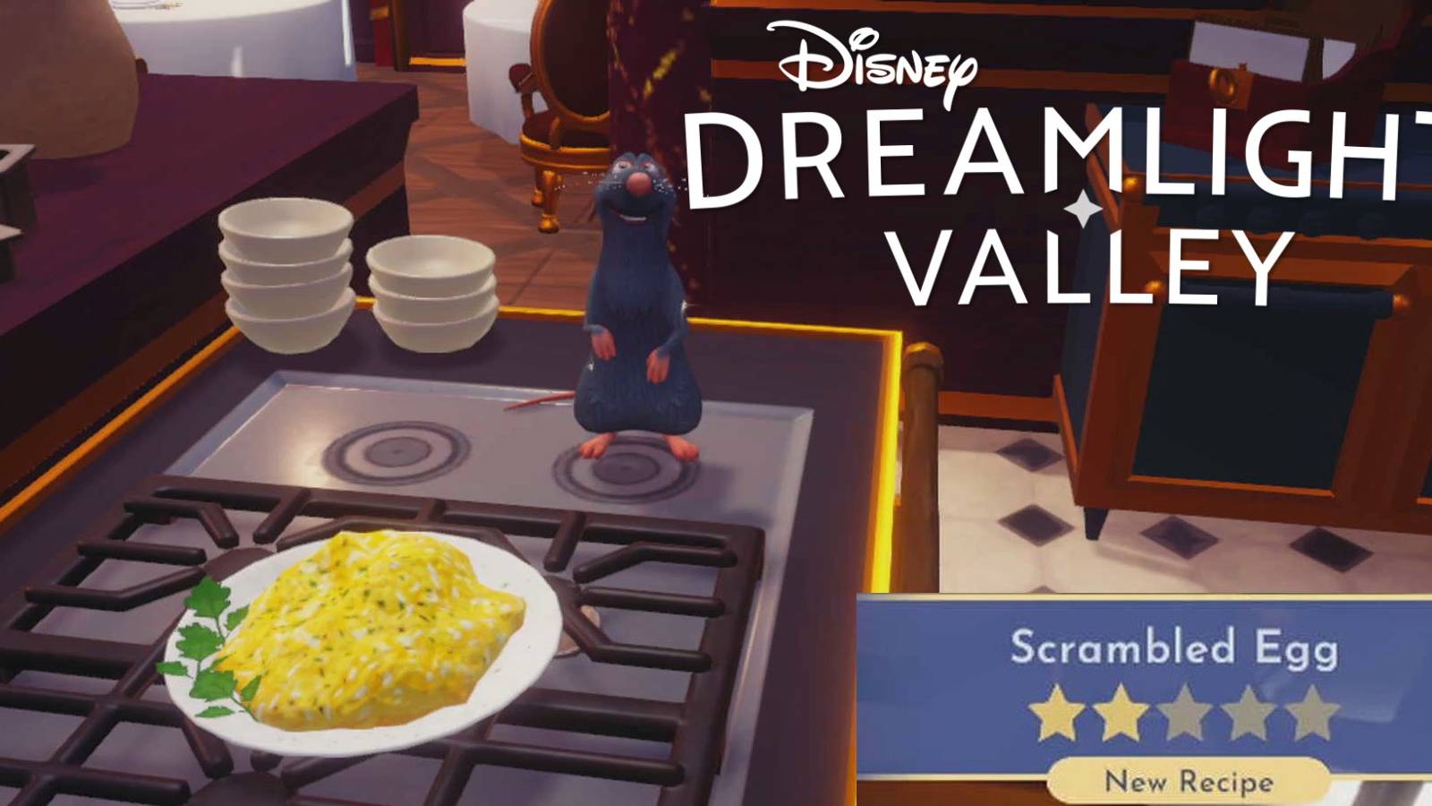 disney dreamlight valley scrambled egg and logo