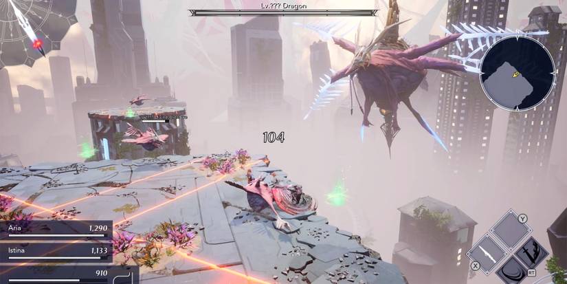 dragon attacking in harvestella