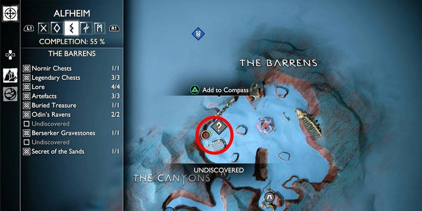 draugr hole location in alfheim in god of war ragnarok