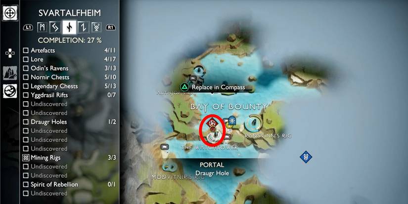 draugr hole location in svartalfheim in god of war ragnarok