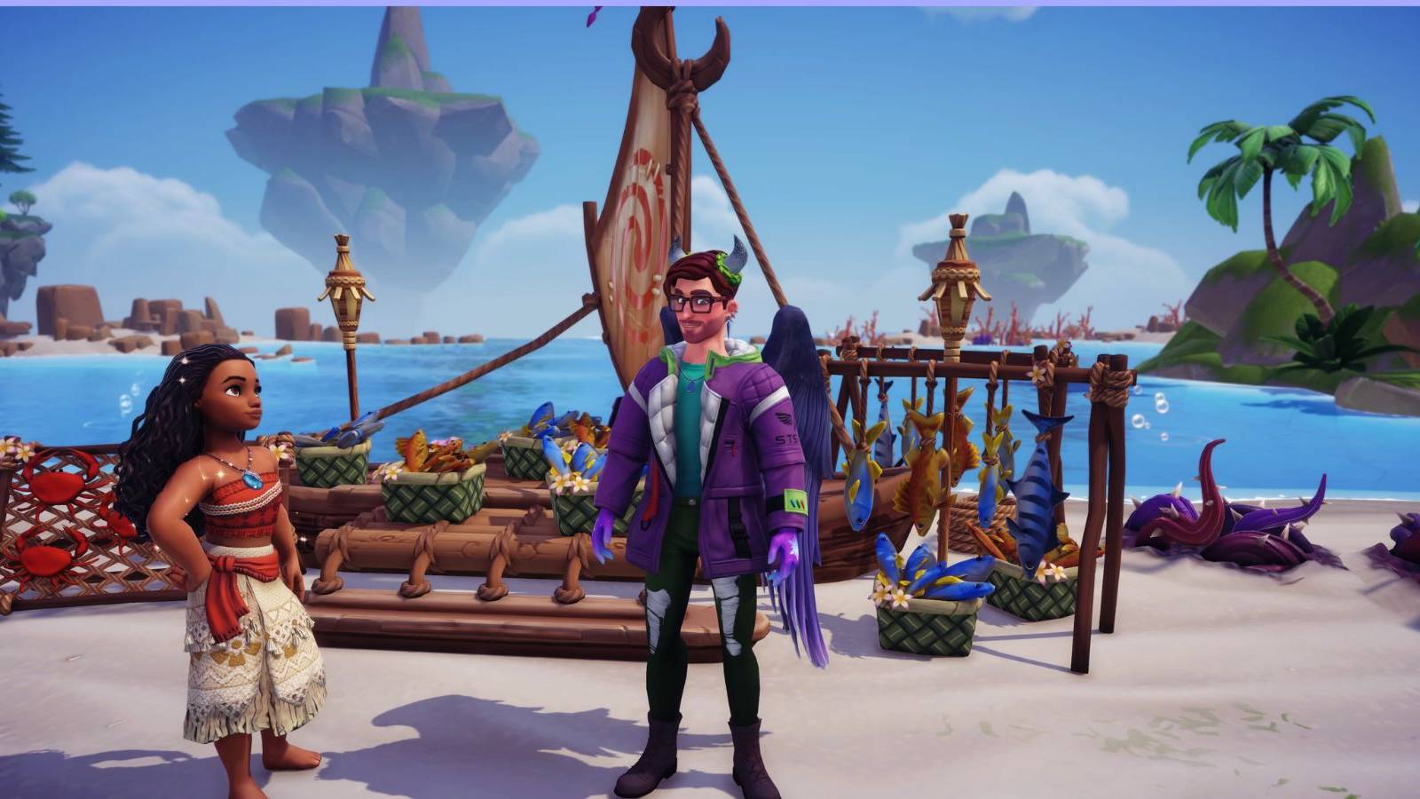 how to fix Moana's boat and get fish for free dreamlight valley