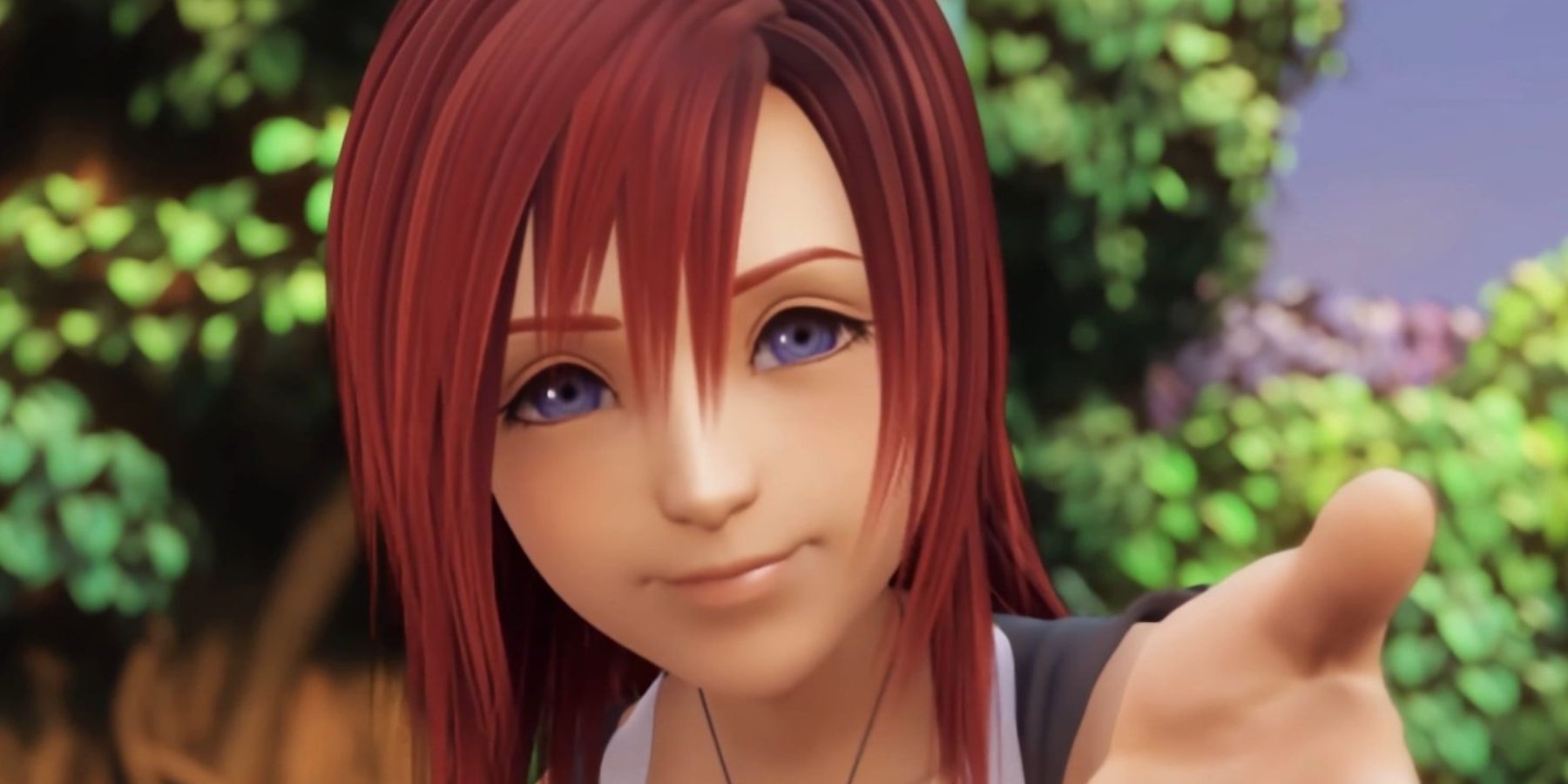 Kairi reaches for Sora in Kingdom Hearts 2