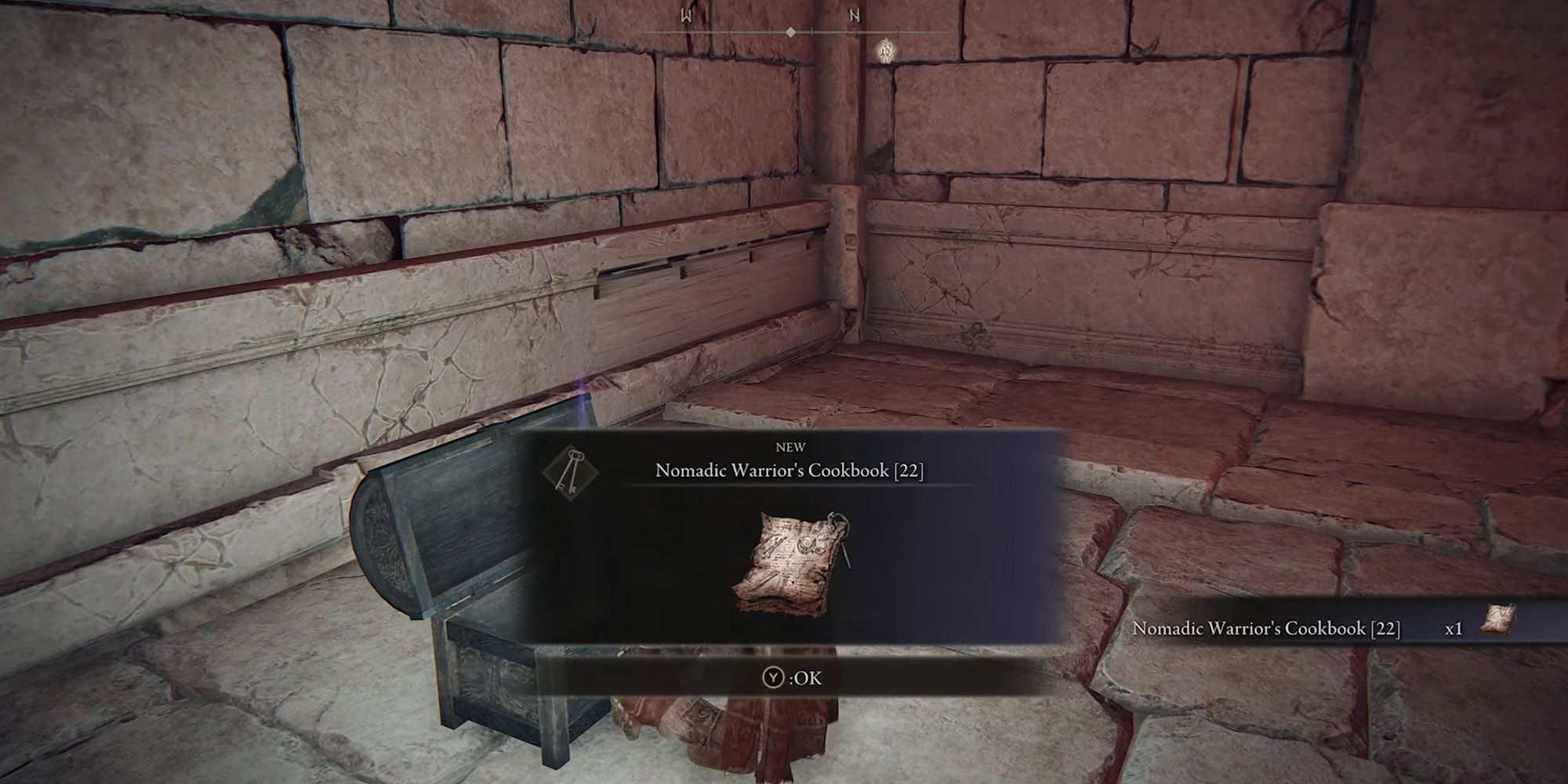 Elden Ring - Grabbing The Nomad Cookbook 22 From The Chest In The Lake Of Rot