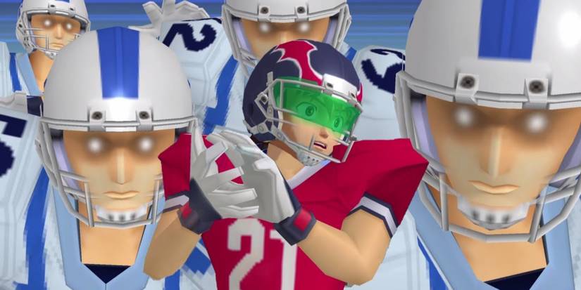 Main character Sena Kobayakawa facing against rival football team