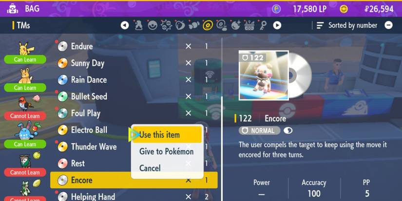 How to use a TM in Pokemon Scarlet & Violet