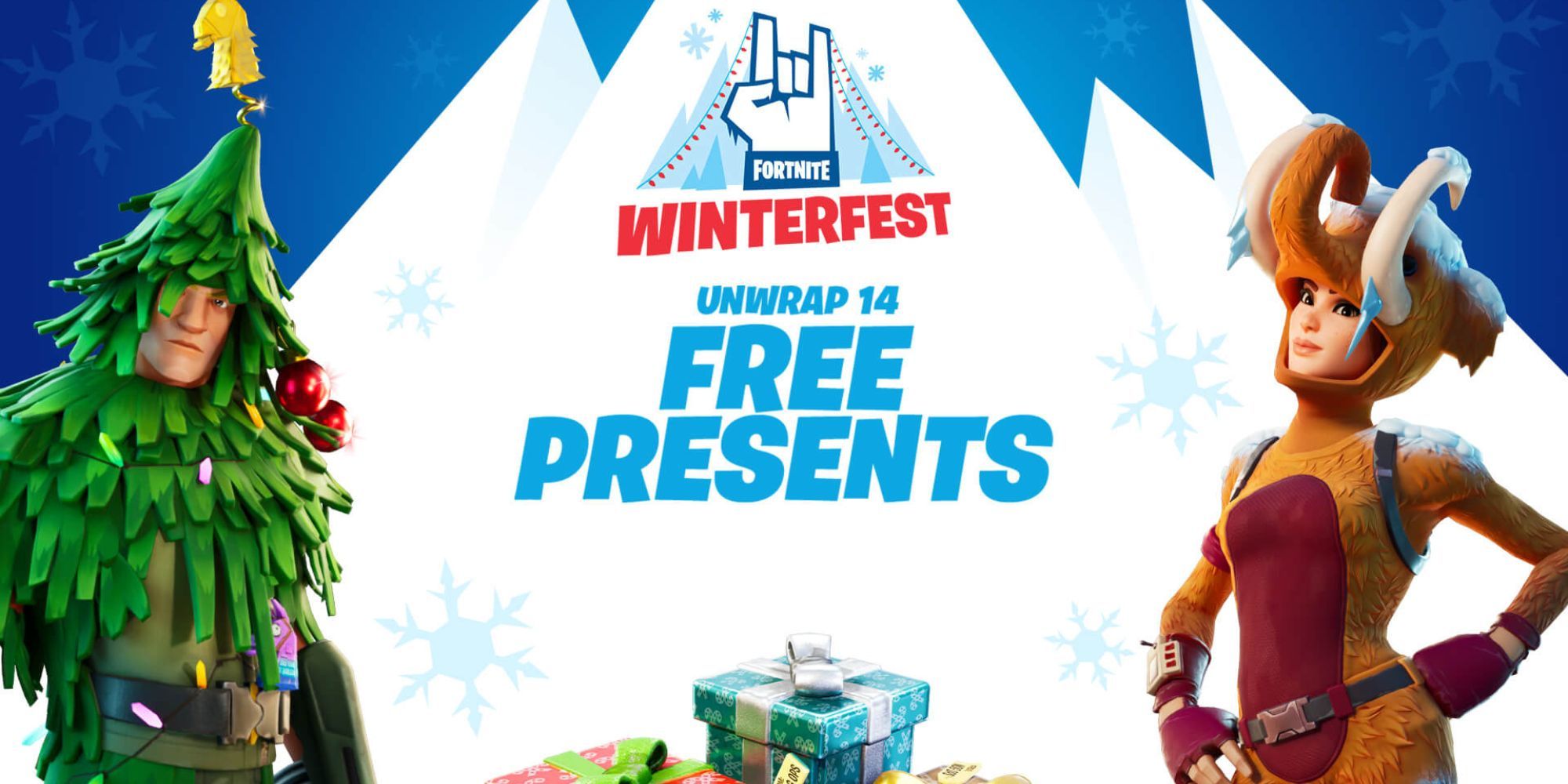 Fortnite - Winterfest Christmas Event - Cosmetic Christmas Skins and Free Presents