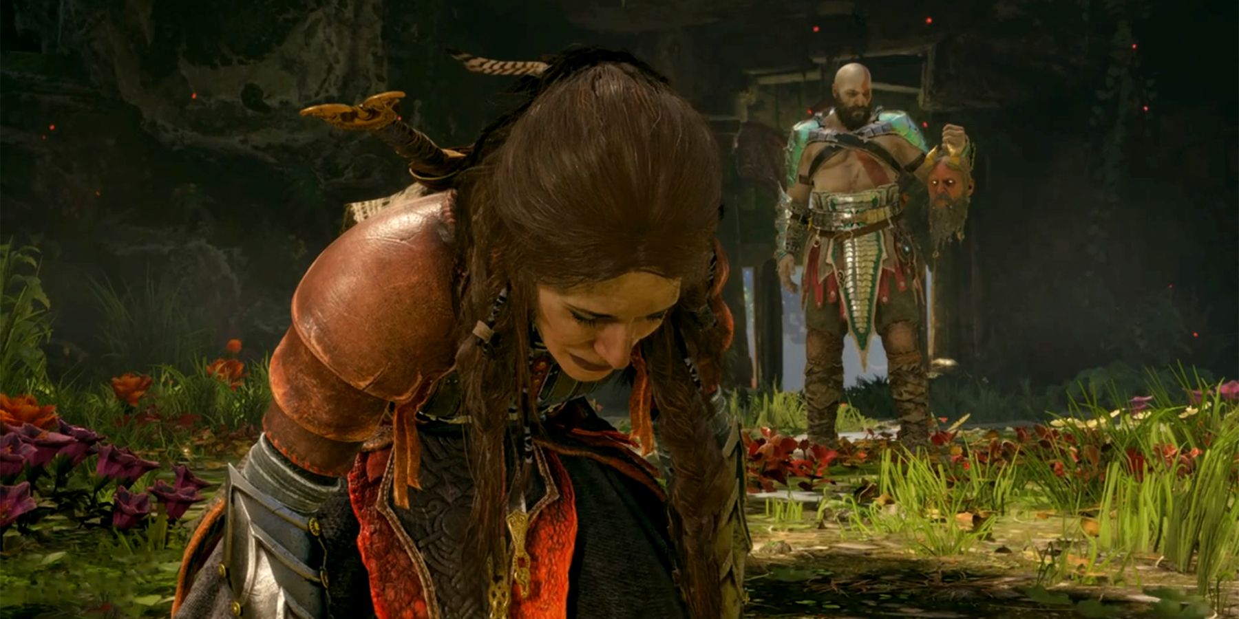 Freya keeps saying “Look over there!” Near the jungle entrance gate. Does  anyone know what she's talking about? : r/GodofWar