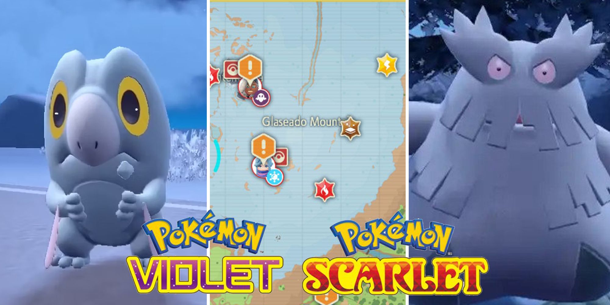 Frigibax, Abomasnow and Glaseado Mountain In Pokemon Scarlet & Violet Best Locations For Ice Types