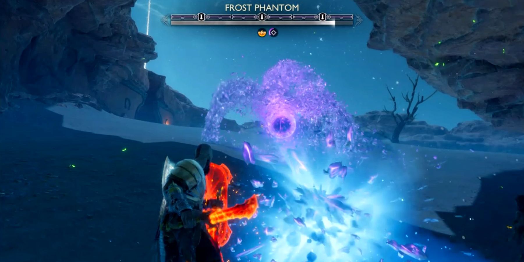 frost phantom attacking in god of war ragnarok