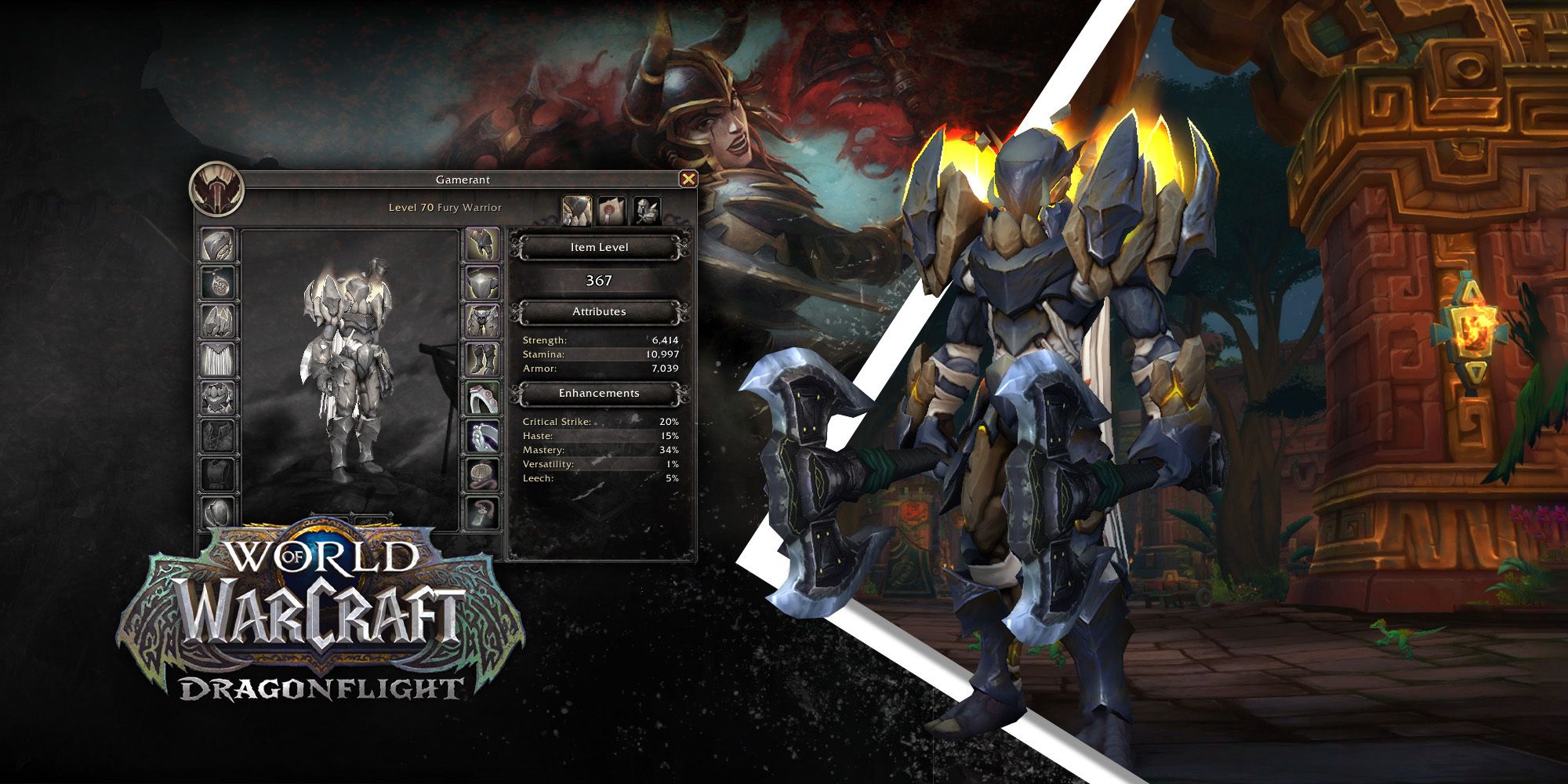 fury warrior STATS world of warcraft dragonflight