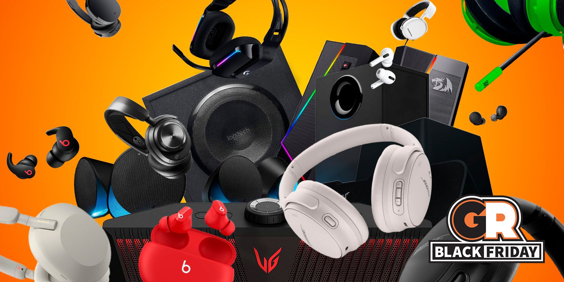 gamerant amazon best black friday headset headphone speaker deals feature