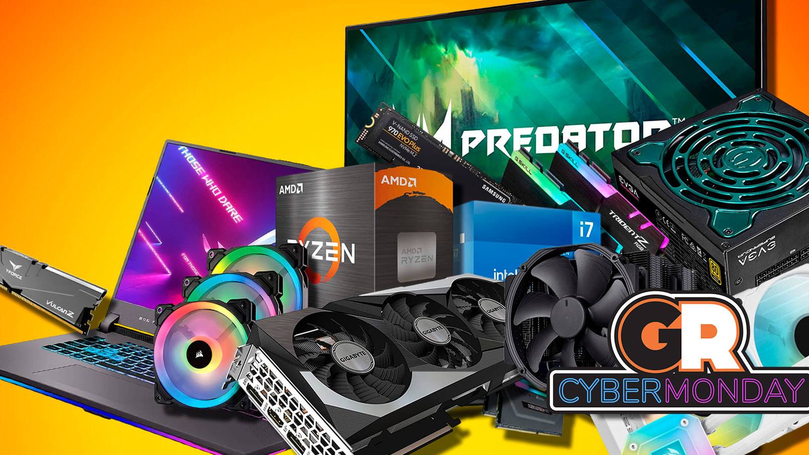 gamerant-amazon-cyber-monday-deals-pc-laptop-monitors-feature