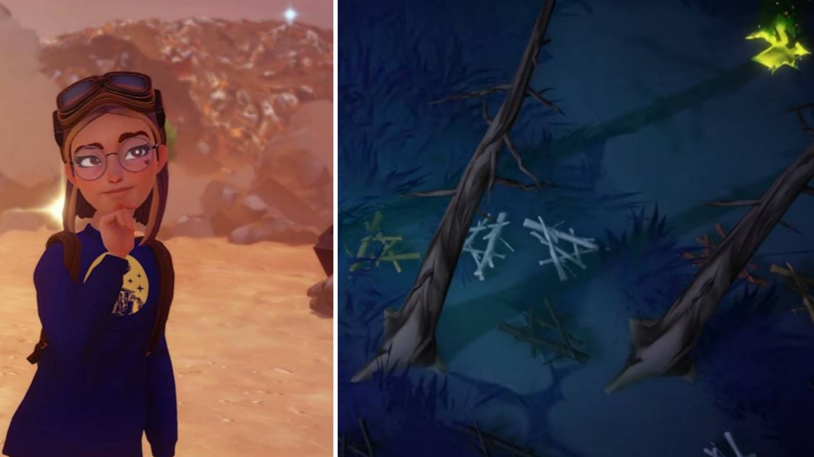 crafting and gathering dark wood