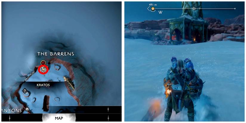 gauntlets of radiance location in god of war ragnarok