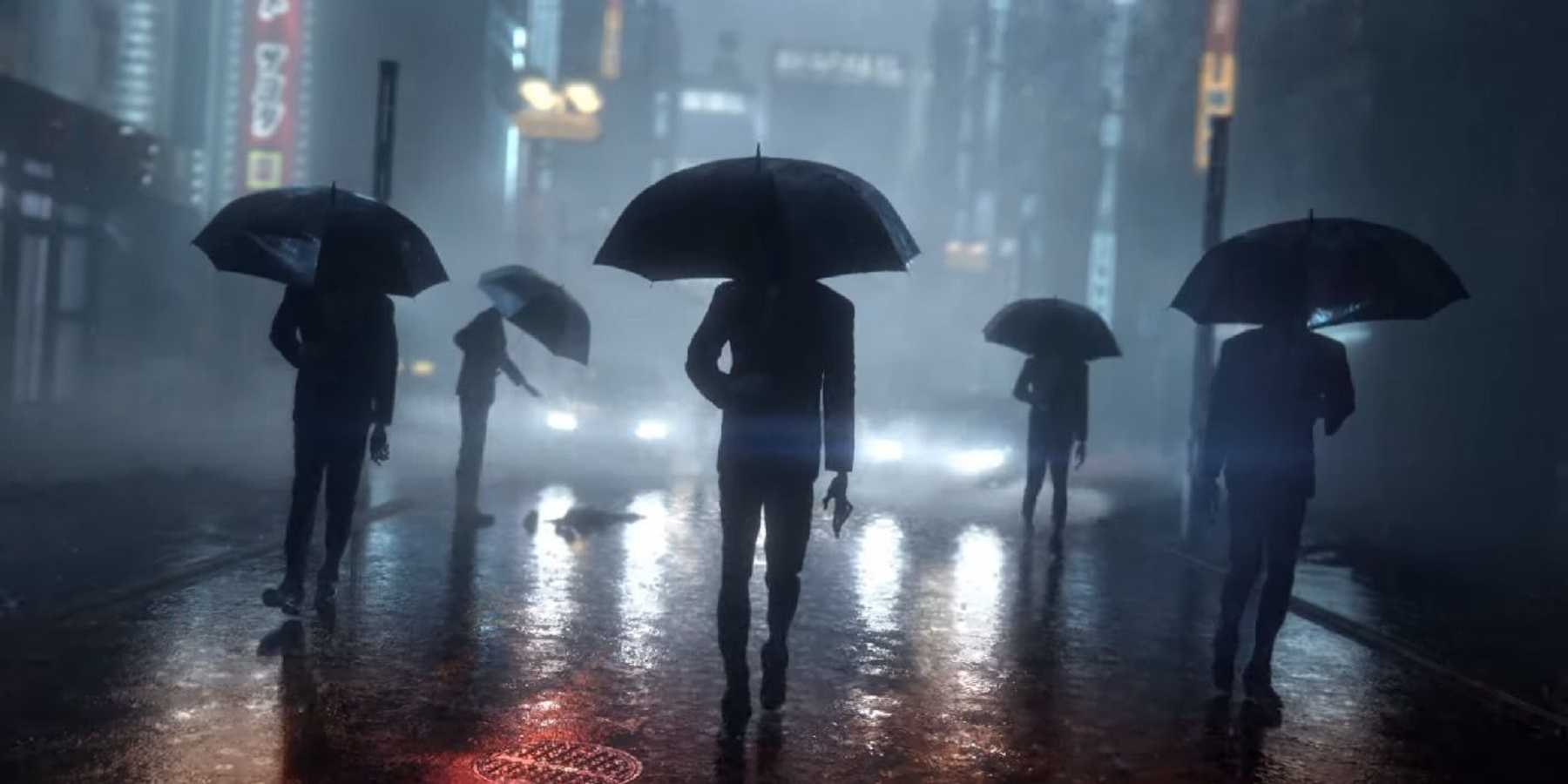 A promotional image from the 2022 video game Ghostwire: Tokyo.