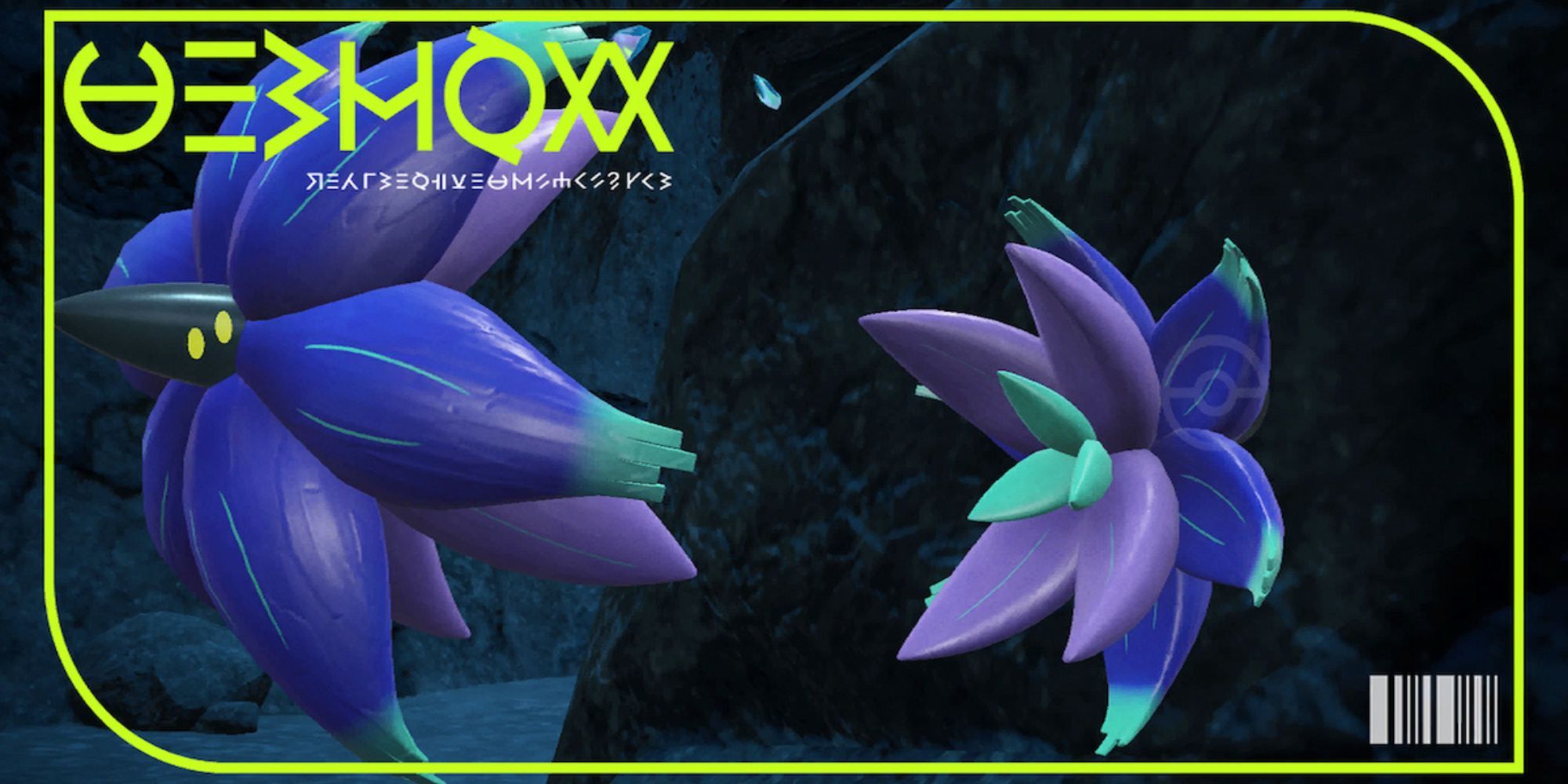 The pokedex cover for Glimmora in Pokemon Scarlet and Violet