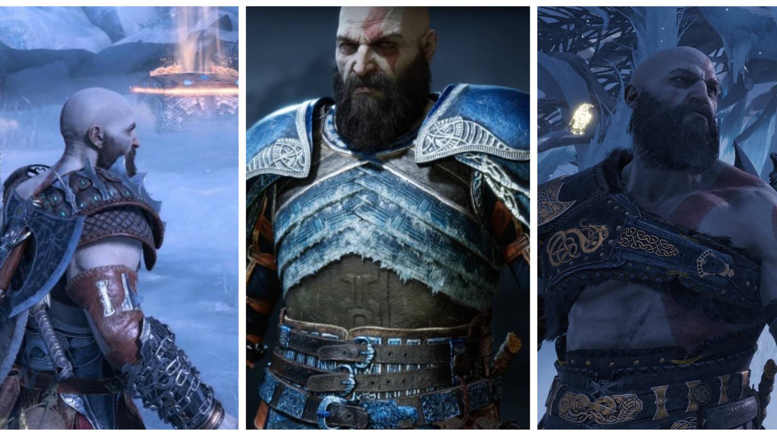 kratos raven tears armor, kratos at the raven tree in god of war ragnarok