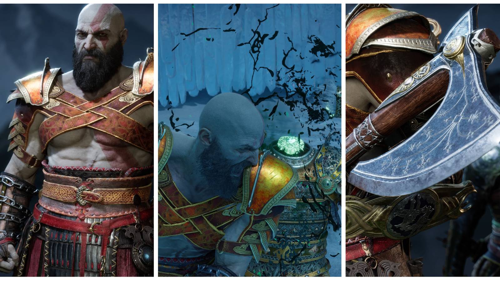 kratos with leviathan axe in god of war ragnarok 