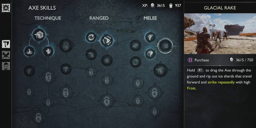 god-of-war-ragnarok-best-leviathan-axe-skills-glacial-rake