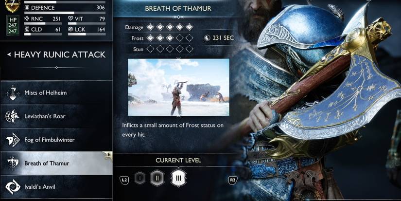 god of war ragnarok breath of thamur