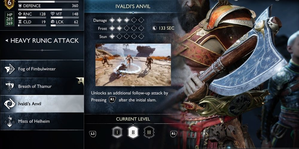 god of war ragnarok heavy runic attack ivaldi's anvil