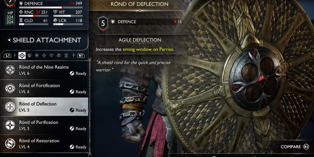 god of war ragnarok shield rond of deflection