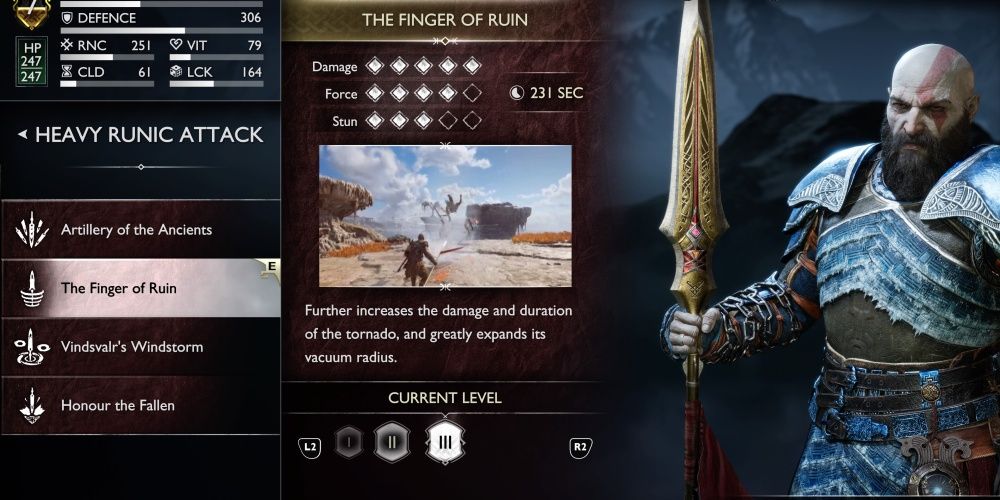 god of war ragnarok the finger of ruin