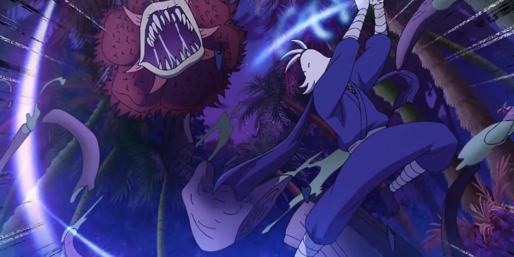 Goemon Garp fighting a monster