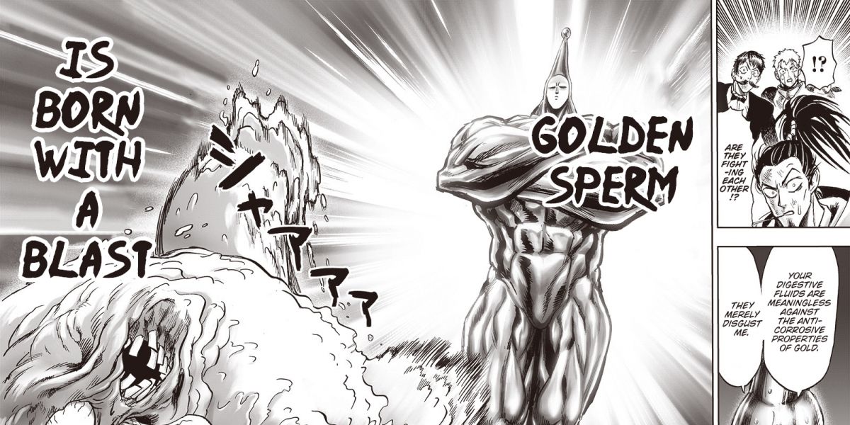 Golden Sperm from One Punch Man