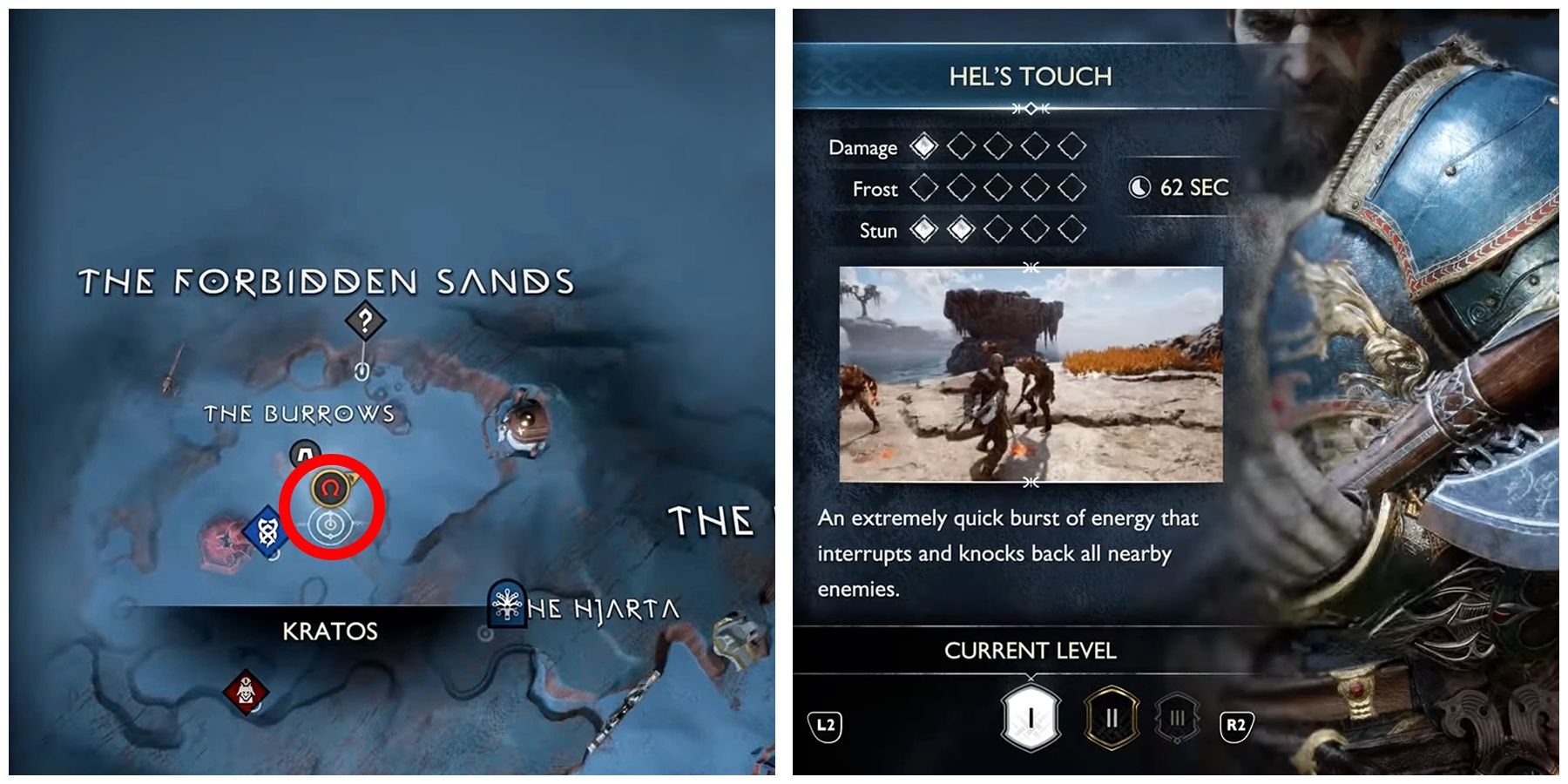 hel's touch location in god of war ragnarok