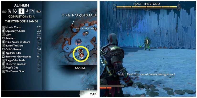 hjalti the stolid location in god of war ragnarok