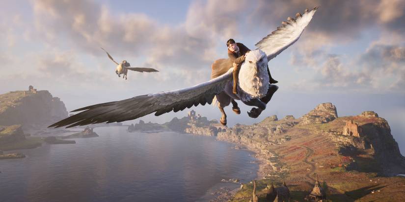 hogwarts legacy flying hippogriff