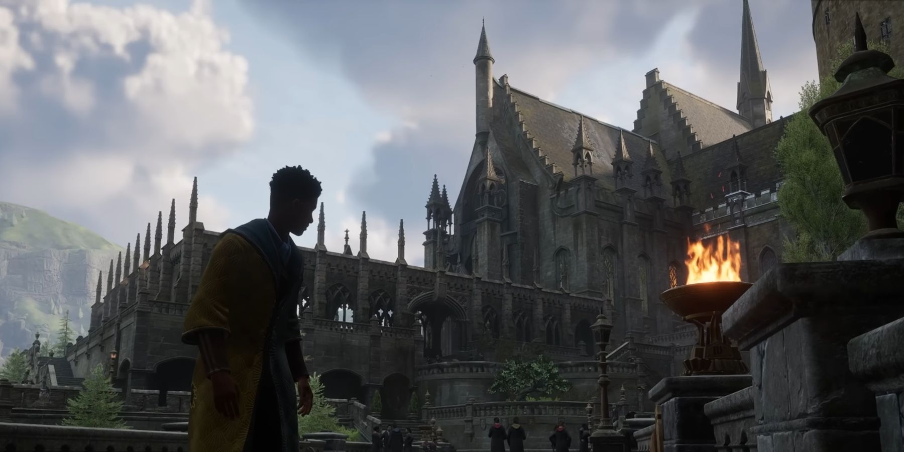 hogwarts legacy gameplay tour showcase developers tour castle combat field guide