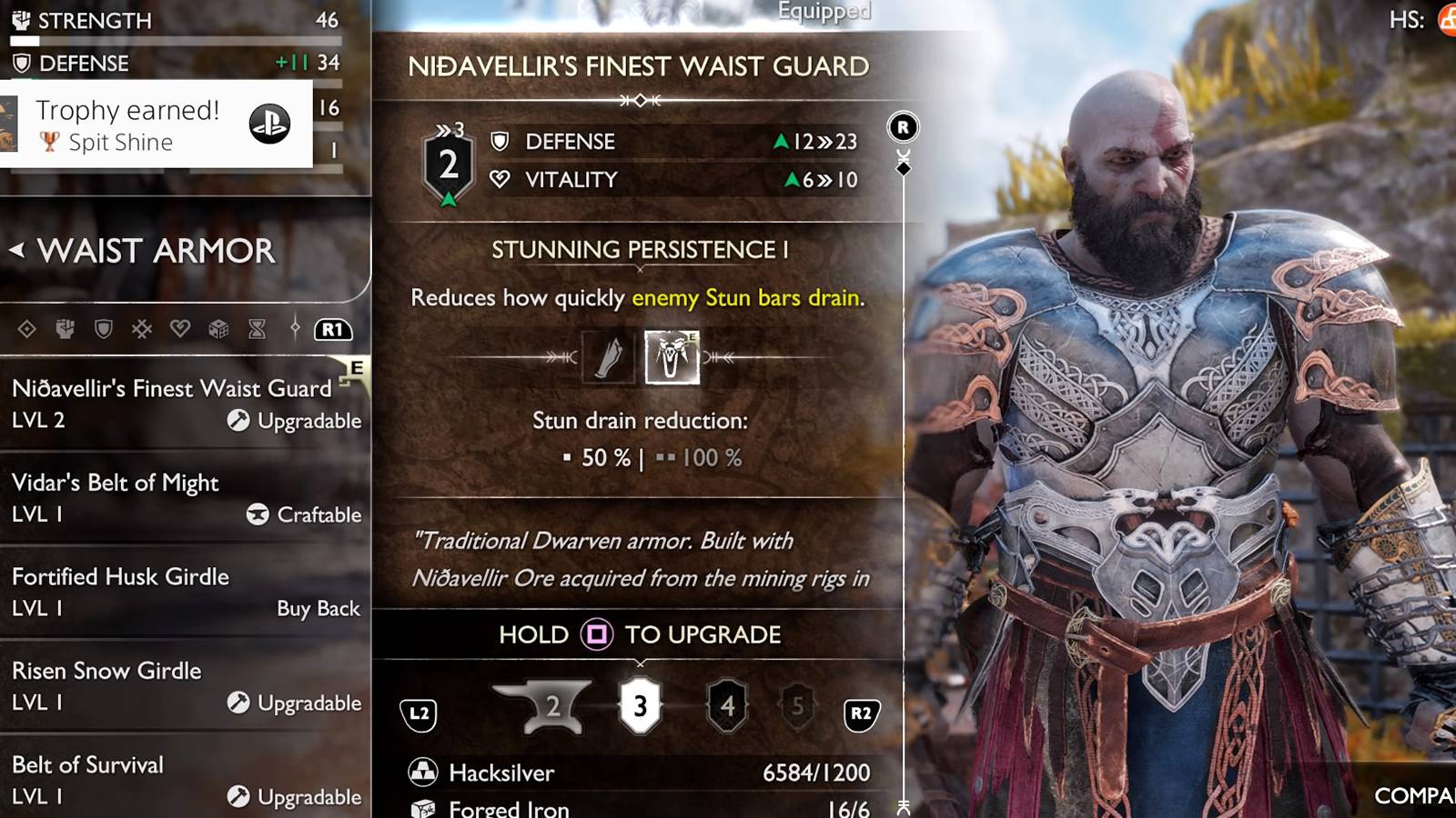 how to craft nidavellir armor set in god of war ragnarok