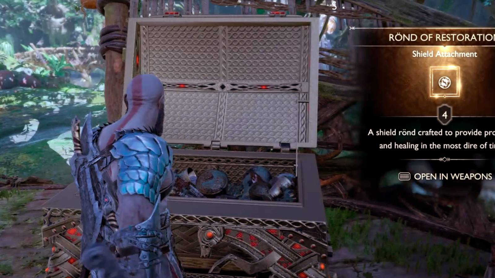 how to get Rond of restoration in god of war ragnarok