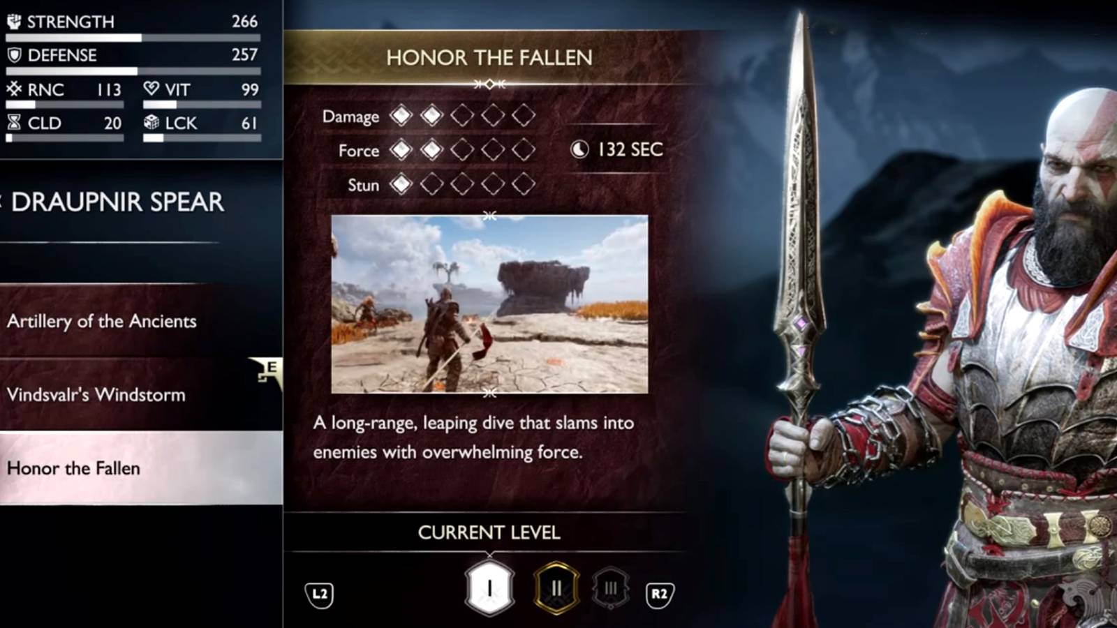 how to get honor the fallen heavy runic attack in god of war ragnarok