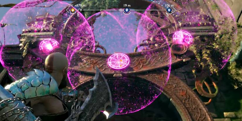 how to open the circular gate in god of war ragnarok