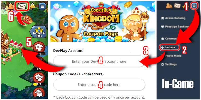 how to redeem coupons codes in cookie run kingdom