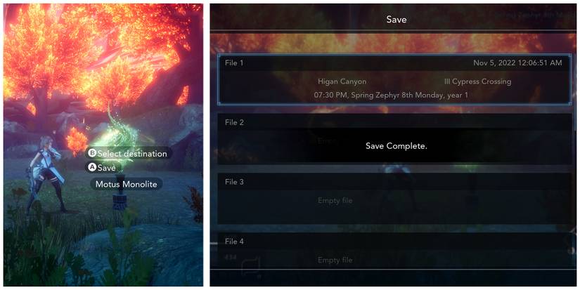 how to save manually in harvestella