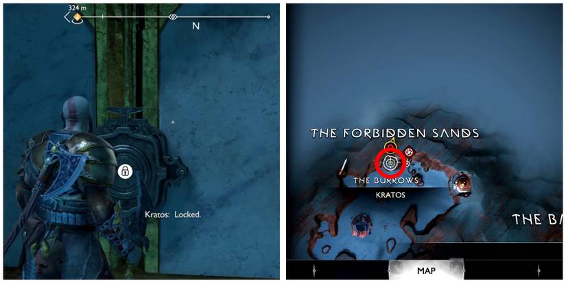how to start the desert door favor in god of war ragnarok